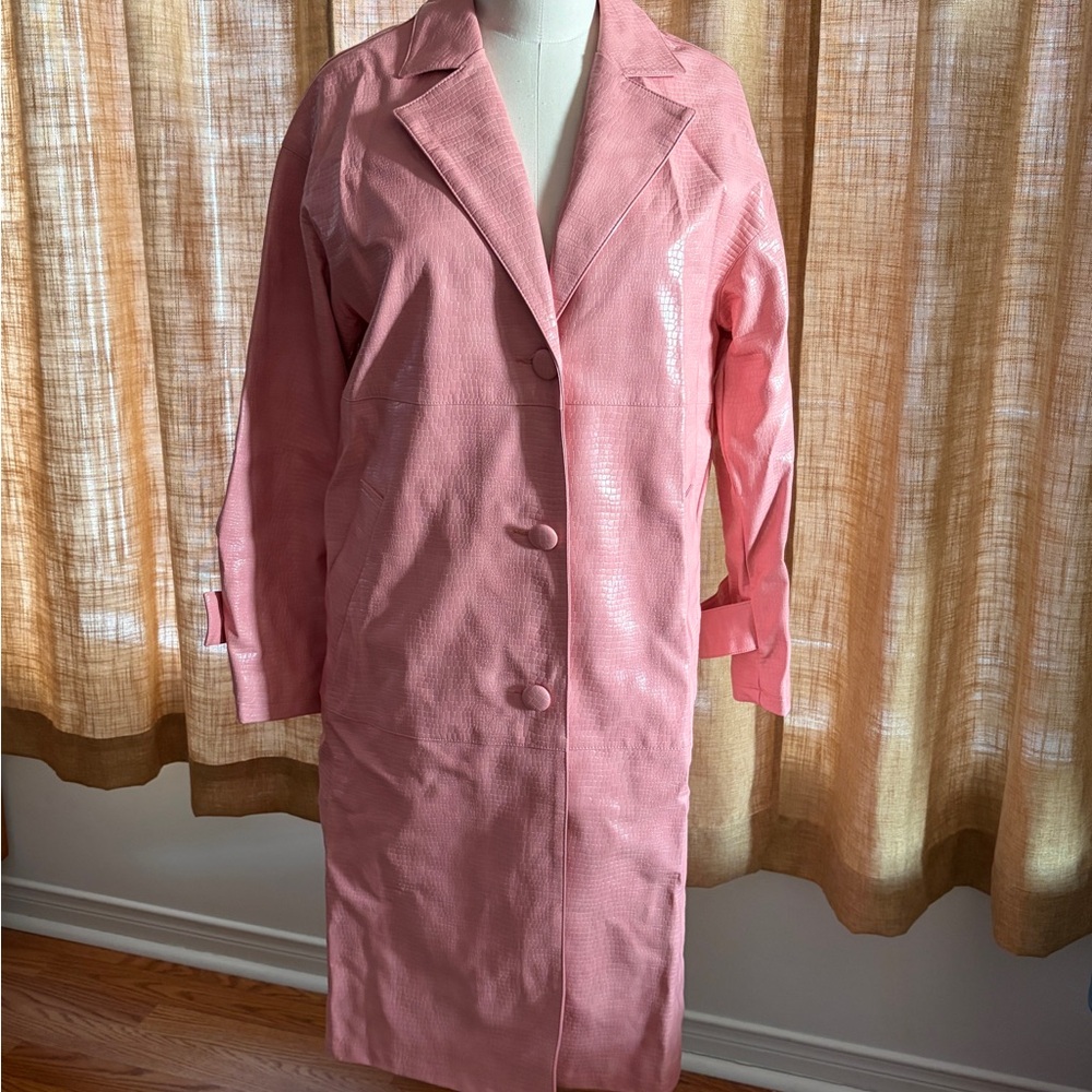 Topshop Pink Trench Coat (nwt)